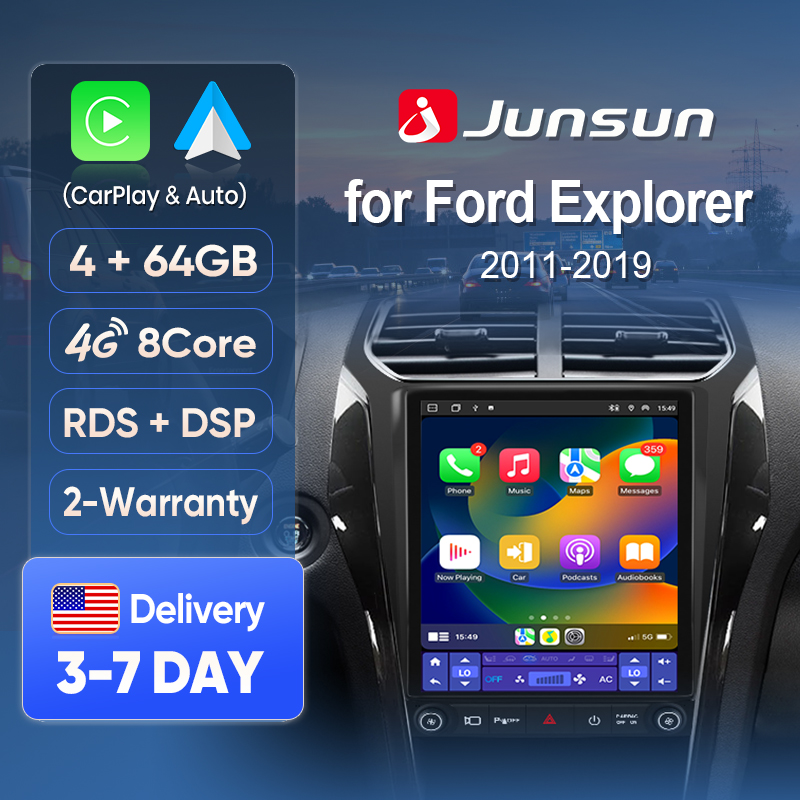 Japanese Car Lifestyle - Layar CarPlay Nirkabel Junsun untuk Ford