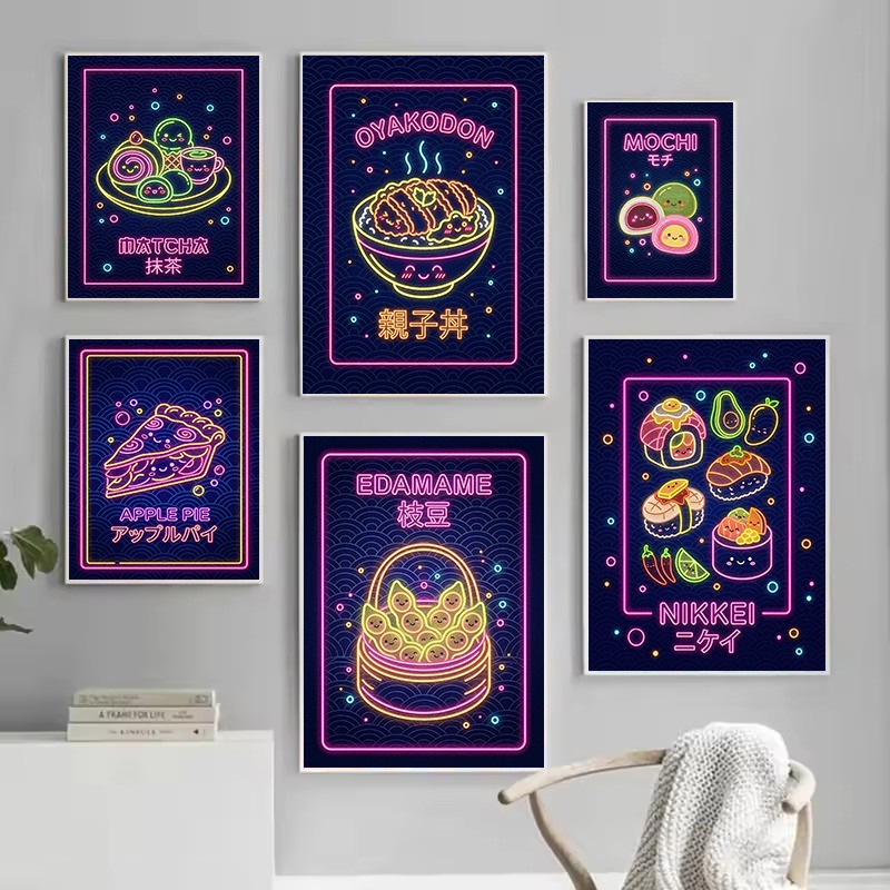 Poster Ilustrasi Kawaii Sashim - Japanese Lifestyle Food ulasan dan harga