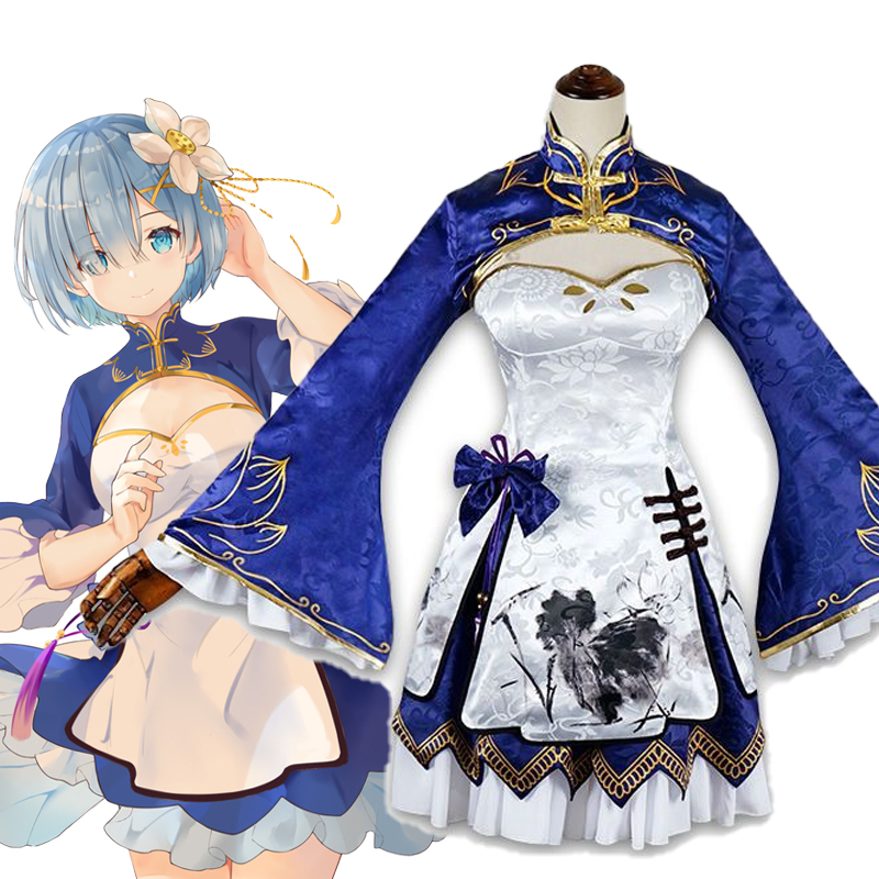 Gaun Cosplay Rem Ram Anime Che - Japanese Girl Lifestyle ulasan dan harga
